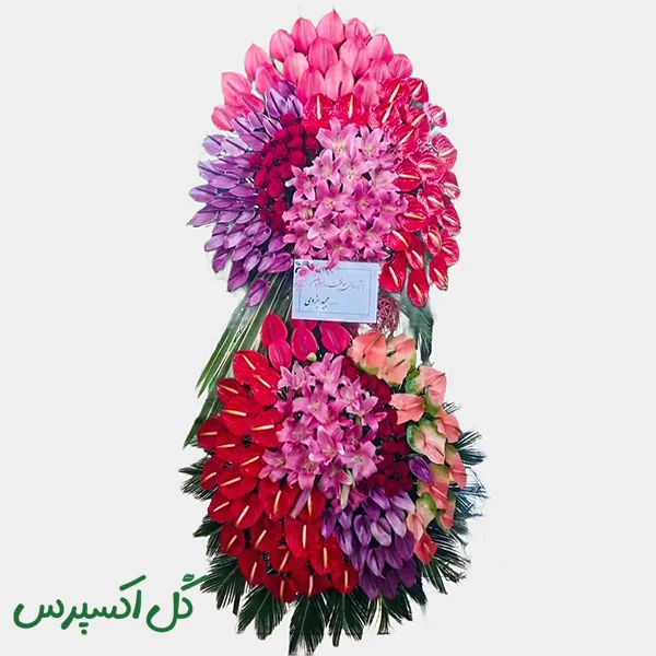 تاج گل دو طبقه افتتاحیه