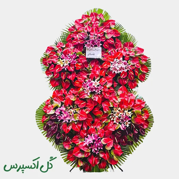 تاج گل افتتاحیه هفت طبقه
