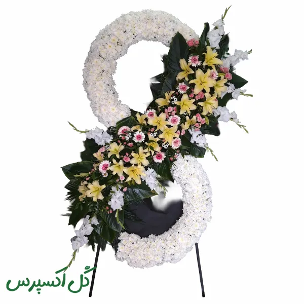 تاج گل مدرن دو طبقه تسلیت