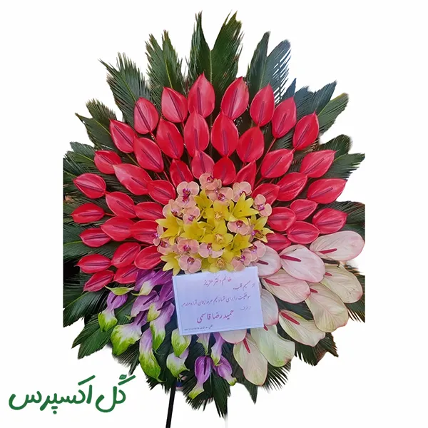تاج گل افتتاحیه کلاسیک یک طبقه