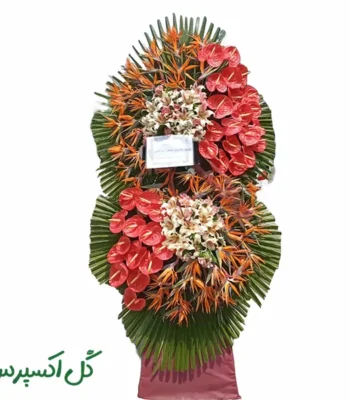 تاج گل افتتاحیه کلاسیک لاکچری