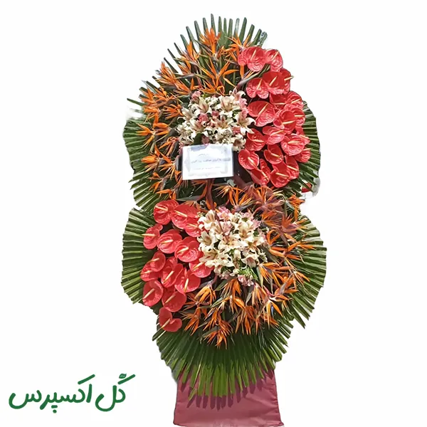 تاج گل افتتاحیه کلاسیک لاکچری